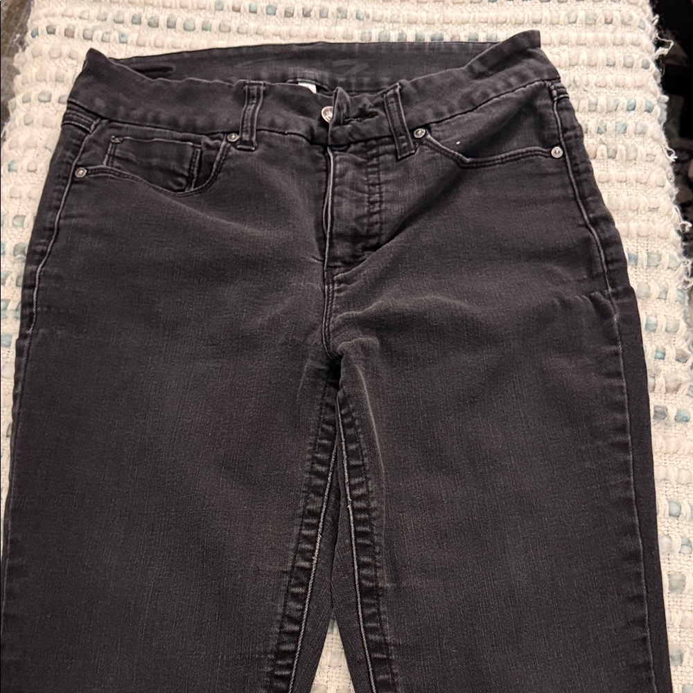 Seven7 Women's High Rise Black Jeans